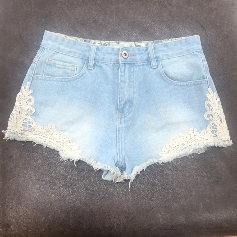 Lace short shorts